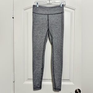 Lululemon Wunder Under Hi-Rise 7/8 Tight in Heathered Black *Flawed*